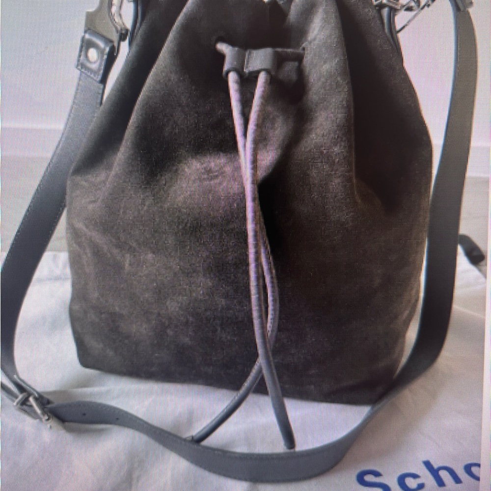 Proenza Schouler Gray Suede Shoulder Bag
